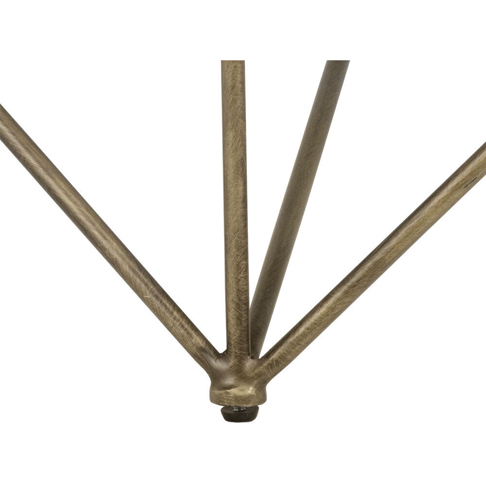 Skyy 40 X 15 inch White / Antique Brass Coffee Table